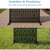 Freestanding Outdoor Privacy Screen,  Metal Decorative Privacy Screen Panels, for Climbing Plants, Ideal for Patio, Balcony, Deck - 3 of 4