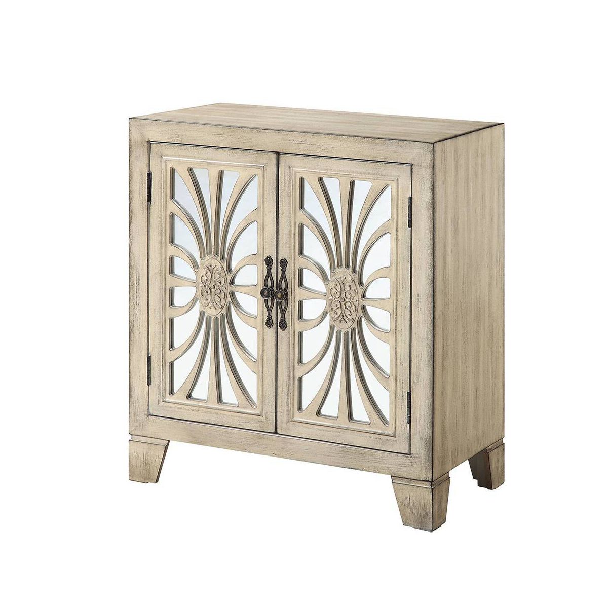 Acme Furniture Nalani Decorative Storage Cabinet Antique White Finish - thumbnail 8