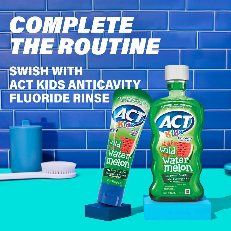 ACT Kids&#39; Wild Toothpaste - Watermelon - 4.6oz, 4 of 8