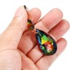 Unique Bargains Hanging Ornament DIY Craft Teardrop Crystal Chandelier Pendant Beads 3.35" x 1.5" 5 Pcs - 4 of 4