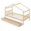 Twin/Full Size Wooden Daybed with Drawers, House Bed Frame - ModernLuxe - 4 of 4