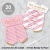 Big Dot of Happiness Little Princess Crown - 2-in-1 Pink and Gold Princess Baby Shower Cards - Activity Duo Games - Set of 20 - 2 of 4