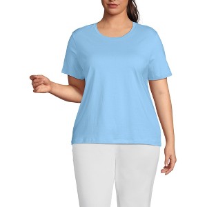 Lands' End Women's Relaxed Supima Cotton T-Shirt - 1 of 3