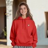 Dalix Heartly Ghost Embroidery Relaxed Hoodie Soft Fleece Sweatshirt Drawcord Fit Lounge Womens - 4 of 4