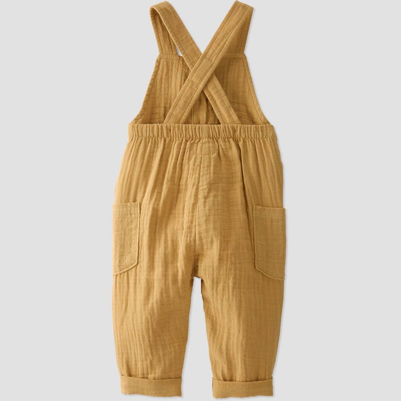 Little Planet by Carter's Organic Baby Ochre Gauze Jumpsuit - Yellow, 2 of 5