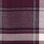 burgundy/gray plaid