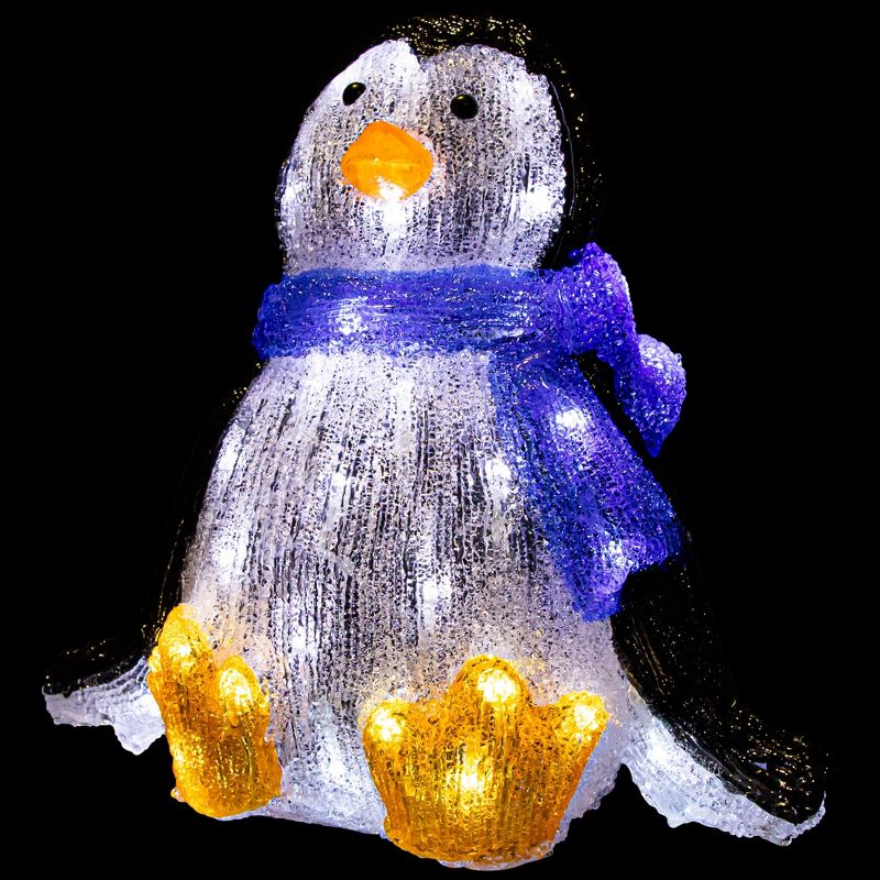 Northlight LED Lighted Commercial Grade Acrylic Baby Penguin Christmas Display Decoration - 12", 2 of 8