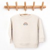 The Juniper Shop Embroidered Rainbow Heart Toddler Sweatshirt - 2 of 3