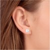 Pompeii3 1/2ct Diamond Eight-Stone Star Burst Studs 14K White Gold - 3 of 4