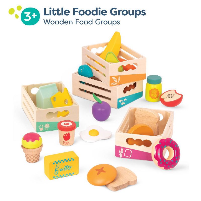 B. toys - Wooden Play Food - Little Foodie Groups, 4 of 15
