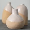 Sullivans Hand-Thrown Pottery Vase Set of 3, 8.5"H, 7.5"H & 6.5"H Off-White - 2 of 4