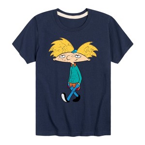 Boys' - Hey Arnold! - Distressed Arnold Short Sleeve Graphic T-Shirt - 1 of 4