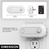 DORESshop Motion Sensor Dusk to Dawn Night Light Plug in [2 Pack], Dimmable 30/60/100LM for Hallway, Bedroom, Kids Room - 3 of 4