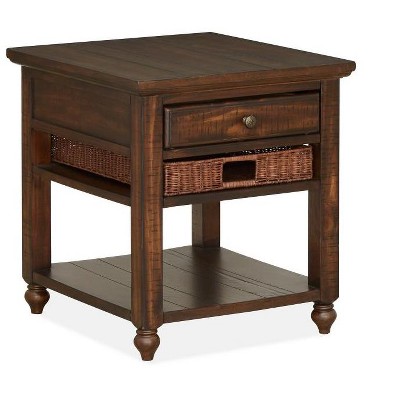 Magnussen T3521 Cottage Lane Wood Rectangular End Table