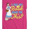 Girls' - Disney Princess - Belle Put My Book Down Fitted Short Sleeve Graphic T-Shirt - 2 of 4
