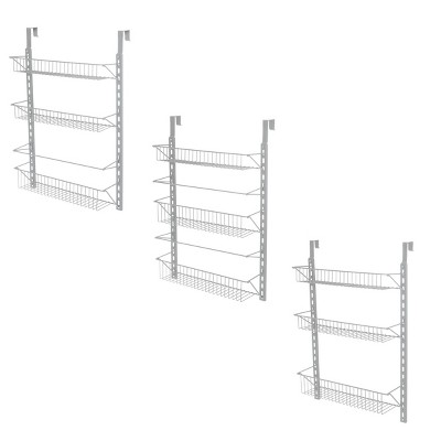 Home-Complete Over The Door Platinum Organizer 9-Tier Hanging Wall Organizer: Metal Kitchen Storage, 74" Height, Silver — фото 6