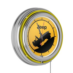 Jeep Retro Neon Wall Clock by Trademark Gameroom - 1 of 4