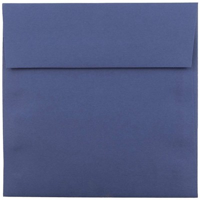 JAM Paper 6.5 x 6.5 Square Invitation Envelopes Presidential Blue 263917218