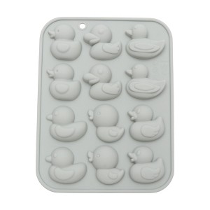 Unique Bargains Chocolate Mould 12-Cavity Duckling Collection Candy Mould Hand Wash 6.02"x4.61"x0.51" 1 Pc - 1 of 4