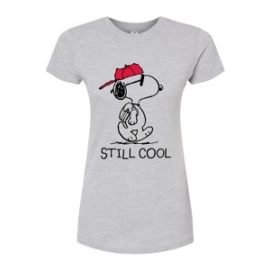 Women's - Peanuts - Snoopy Still Cool Fitted Graphic T-Shirt - 1 of 4