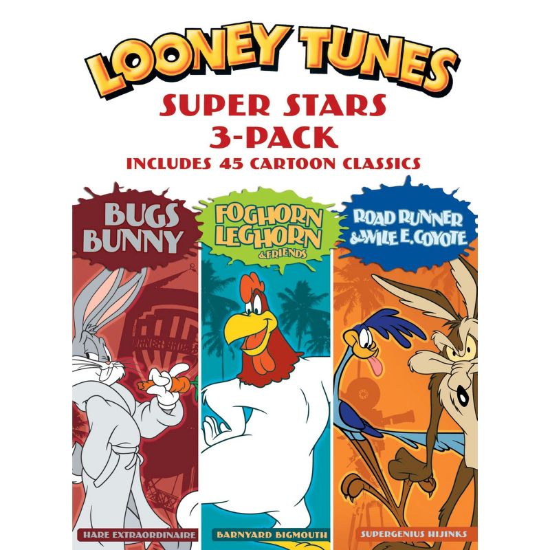 Looney Tunes Super Stars 3-Pack: Bugs Bunny/Foghorn Leghorn &#38; Friends/Road Runner &#38; Wile E. Coyote (DVD), 1 of 2