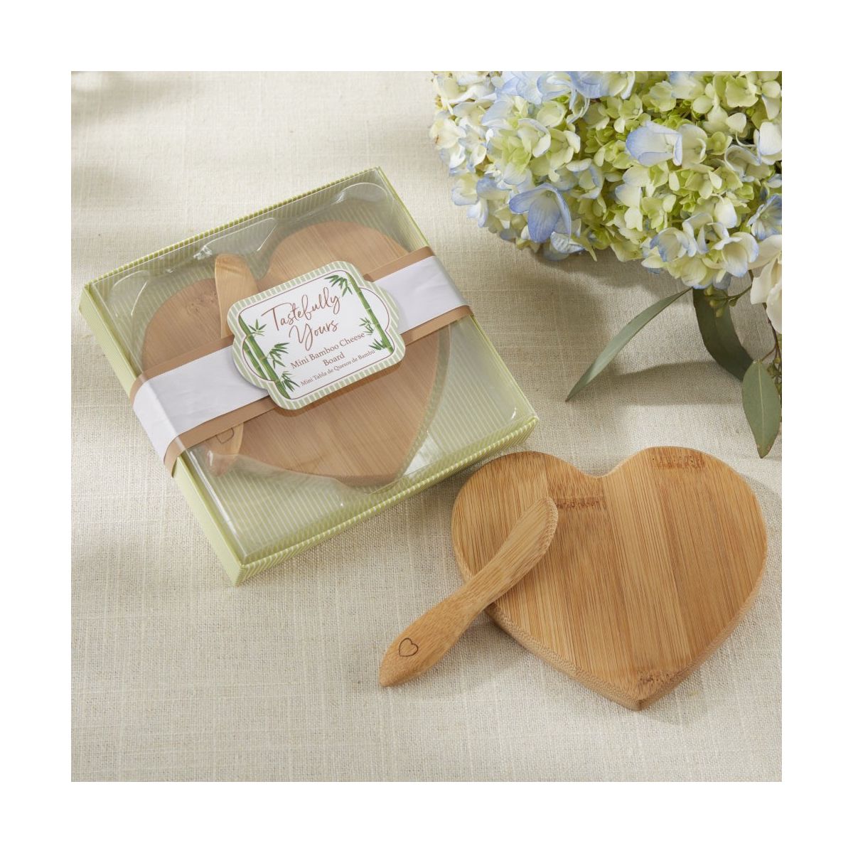Kate Aspen "Tastefully Yours" Heart Shaped Bamboo Cheese Board, (Set of 2) | 22126NA - thumbnail 7