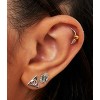 Harry Potter Gold and Silver Plated Stud Earrings Sets HP, Deathly Hallows, and Golden Snitch- 3 Pairs - 2 of 4