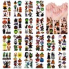 Wrapables Waterproof Temporary Tattoos, Birthday Party Favors and Supplies, Goodie Bag Fillers, 20 Sheets Halloween - 2 of 4
