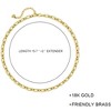 Gold Choker Necklace,18K Gold Plated Dainty Chain Choker Necklace Delicate Fashion Choker Necklace Jewelry for Women - 4 of 4
