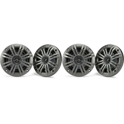 Kicker 46KMC5 Premium Marine Gauge-Style Source & ( 2 Pair ) 45KM44 4" Marine Speakers bundle