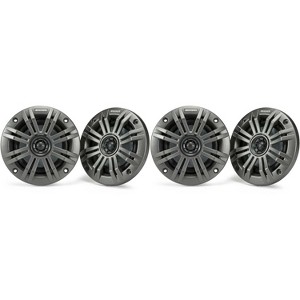 Kicker 46KMC5 Premium Marine Gauge-Style Source & ( 2 Pair ) 45KM44 4" Marine Speakers bundle - 1 of 4
