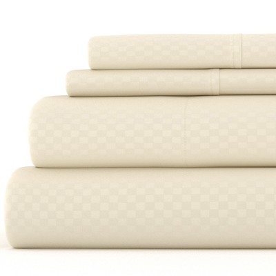 Luxe Embossed 4 Piece Sheet Set - Ultra Soft, Easy Care - Becky Cameron
