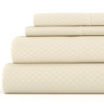 Luxe Embossed 4 Piece Sheet Set - Ultra Soft, Easy Care - Becky Cameron