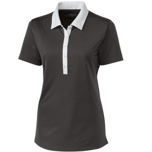 Clique Parma Colorblock Lady Polo Shirt - Titan/White - XL - 1 of 2