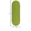 Colonial Mills Reversible Flat-Braid (Oval) Runner Braided Runner, Lime 2'4"x5', Oval Shape - 2 of 3