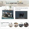Console Table with 3 Drawers, 50" Farmhouse Long Sofa Table with 2 Bottom Storage Shelves, for Entryway, Front Hall, Hallway, Living Room - 3 of 4