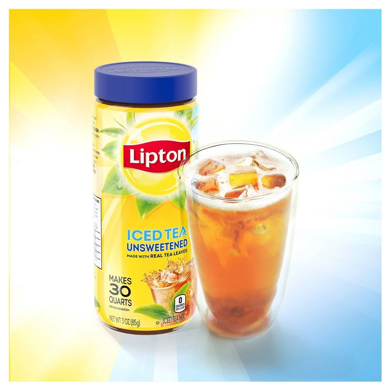 Lipton Unsweetened Iced Tea Mix - 3oz, 4 of 10