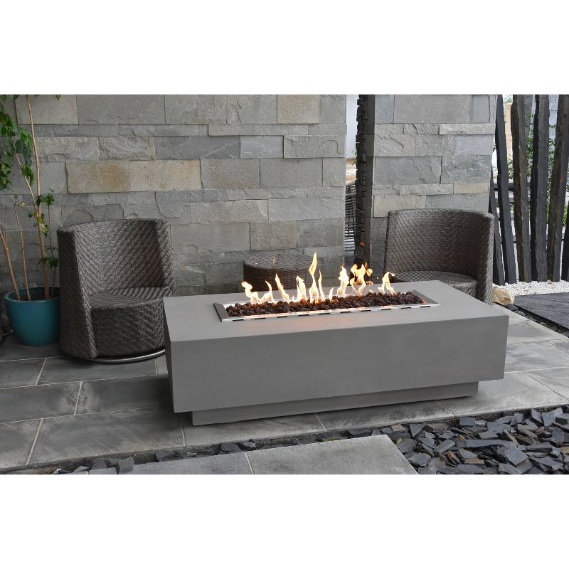 Granville 60&#34; Natural Gas Fire Pit Outdoor Backyard Patio Heater - Elementi, 3 of 8