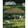 10x20 Pop Up Canopy - 1 Min Setup, 3 Height Adjustments w/Sandbags, UV Protection for Camping, Beach, Parties(Khaki) - 2 of 4