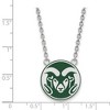 Black Bow Jewelry Sterling Silver Colorado State Rams NCAA Necklace 18 Inch - 3 of 4