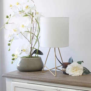 Down To The Wire Table Lamp with Fabric Shade - Simple Designs - 1 of 4