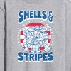 Men's - Teenage Mutant Ninja Turtles - Shells And Stripes Long Sleeve Graphic T-Shirt - 2 of 4
