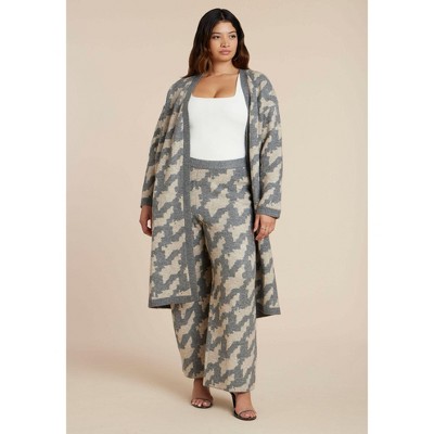 ELOQUII Intarsia Sweater Duster
