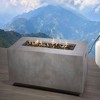 Resenkos Natural Gas Fire Pit Table, Gas Fire Pits for Outside Patio with Auto-Ignition, Gray - 2 of 4