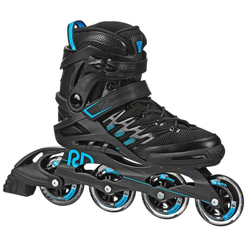 Roller Derby Aerio Q-84 Men's Inline Skate - Black/Blue, 1 of 7