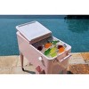 80qt Portable Rolling Patio Cooler - Permasteel
 - image 3 of 4