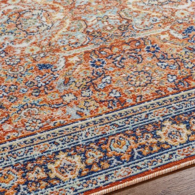 Robertson Burgundy Traditional Wool Area Rug 6'11" x 9'