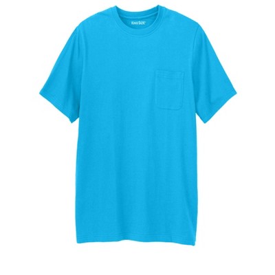 KingSize Shrink-Less Lightweight Longer-Length Crewneck Pocket T-Shirt