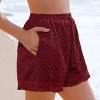 Women's Chic Crochet Lace Beach Cover Up Shorts - Cupshe - 4 of 4