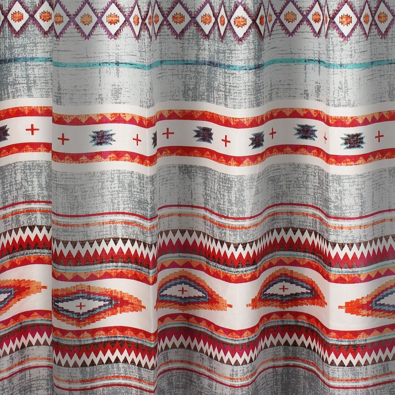 Kiva Western Boho Shower Curtain 72" x 72" Multicolor by Greenland Home Fashion, 3 of 5